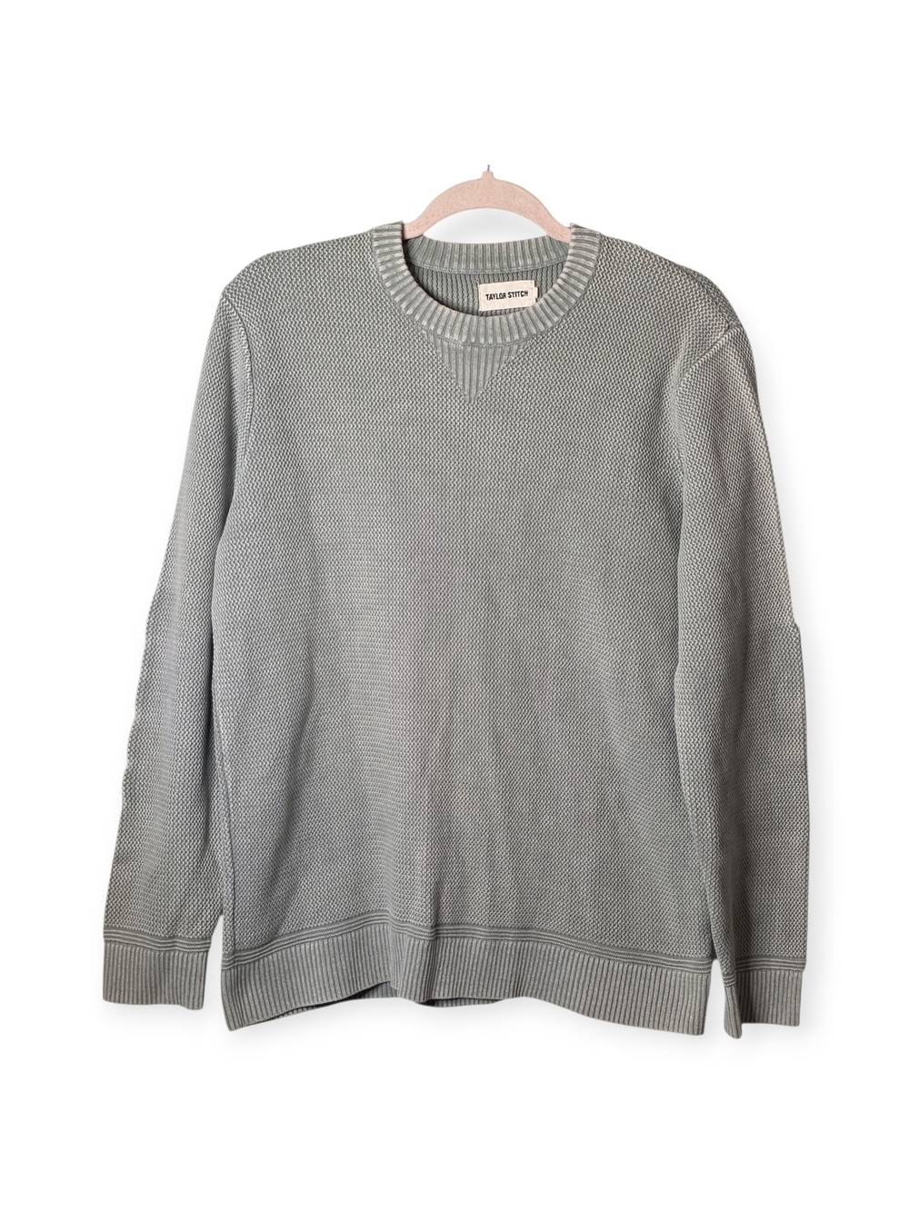 Mens Taylor Stitch Moor sweater with elbow patches, size 40 (M)